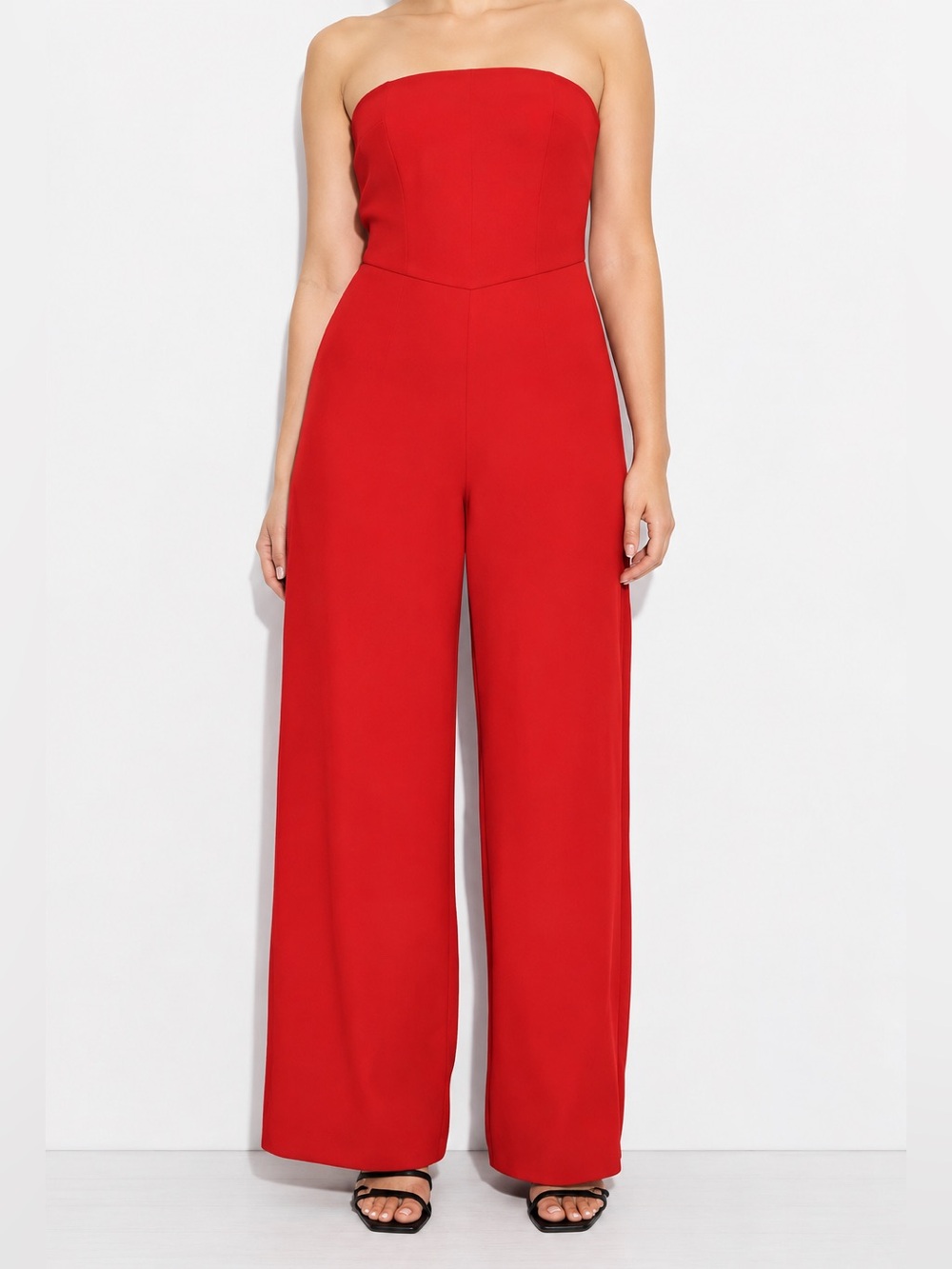 Wild Fable Red Strapless Jumpsuit XXS